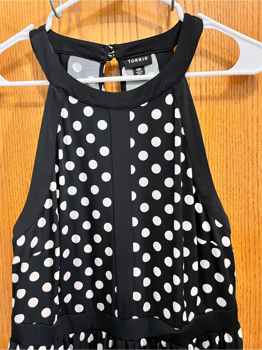 torrid Black and White Polka Dot Halter Skirt - Picture 3 of 5